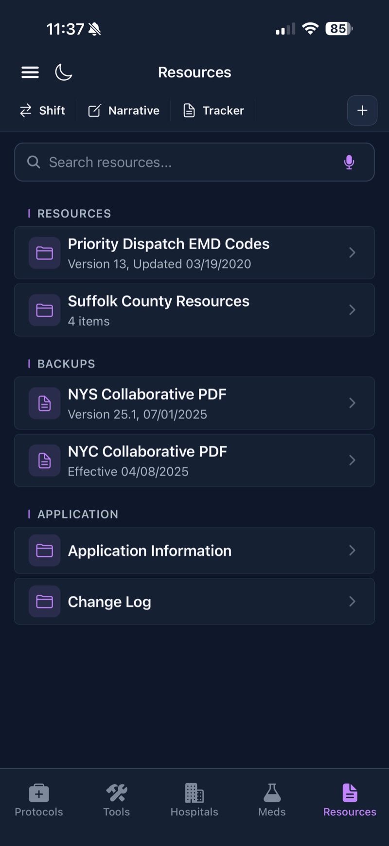 Offline Resources and Backups